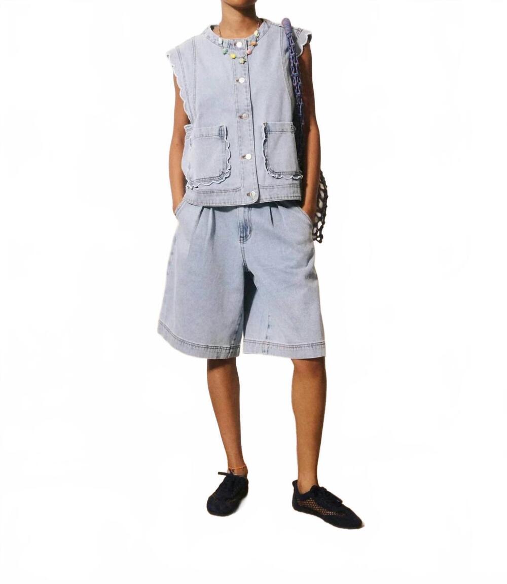 NEW FRNCH women's lillo vest in blue